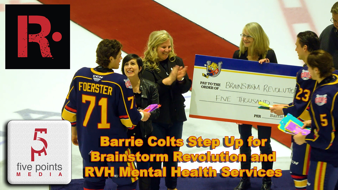Barrie Colts Step Up for Brainstorm Revolution and RVH Mental Health Services, 2020