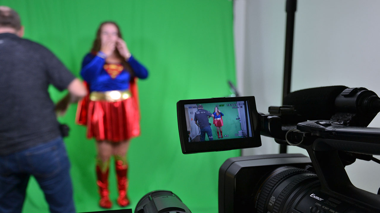 Green screen enable us to suspend reality and help Supergirl fly through space.