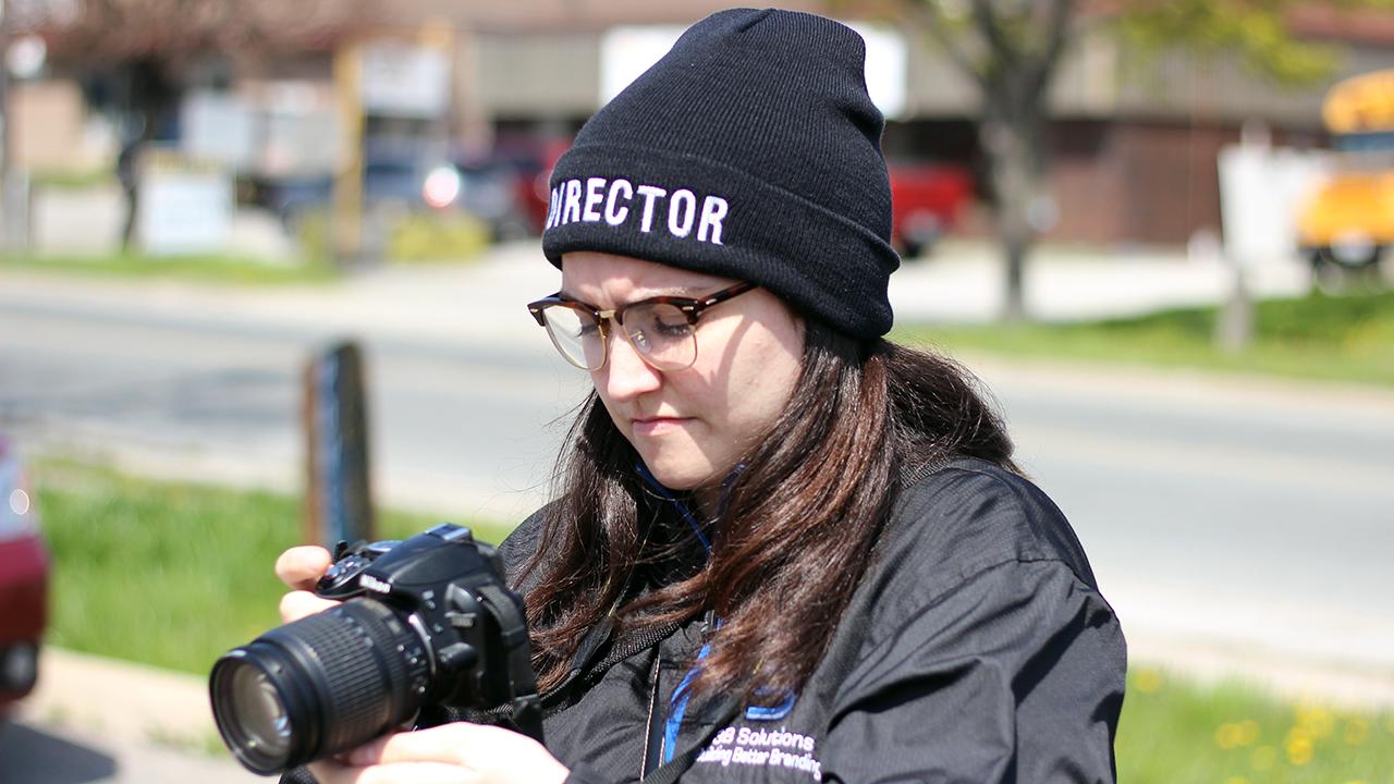 Production Assistant Tiffany Scott joined us to document Frank's actions and our Producer's
