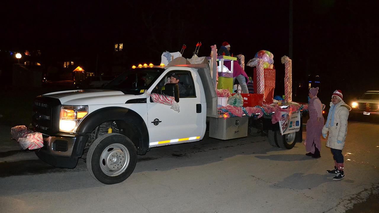 The Sutton Santa Claus Parade of Lights is a night time parade