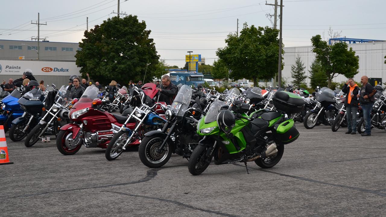 The ride attracts bikes and bikers of every kind