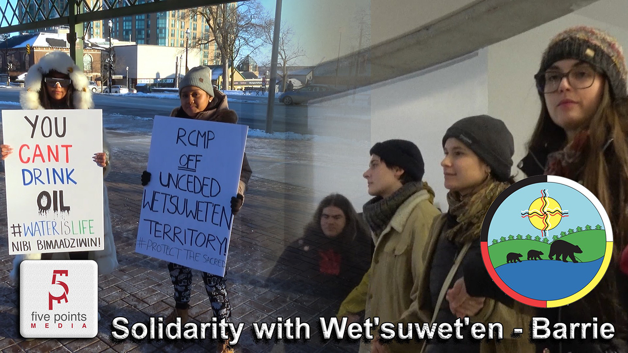 Solidarity with Wet’suwet’en - Barrie, 2020