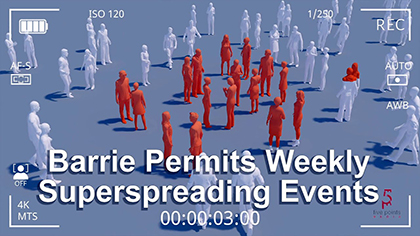 COVID-19 - Barrie Permits Weekly Superspreader Events - 2021