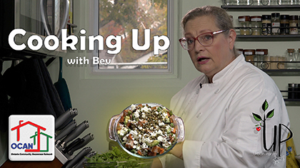 Urban Pantry/CMHA Simcoe County - Arugula Salad with Tahini Dressing - Cooking Up with Bev, 2022