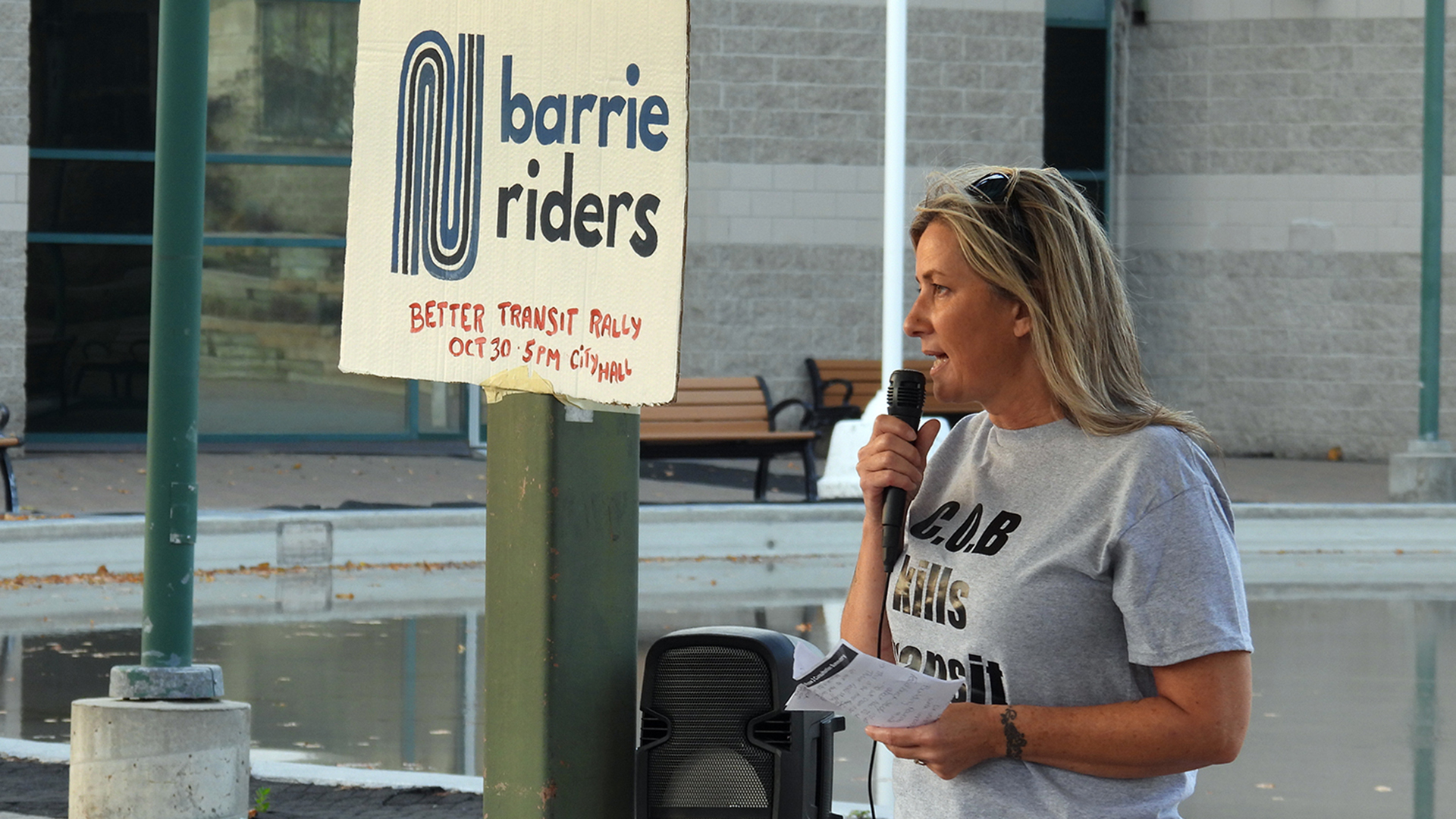 Barrie Riders City Hall Protest, 2024