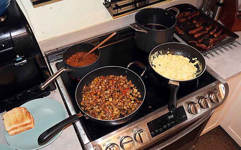 We remind them how to prepare nutritious economic meals.